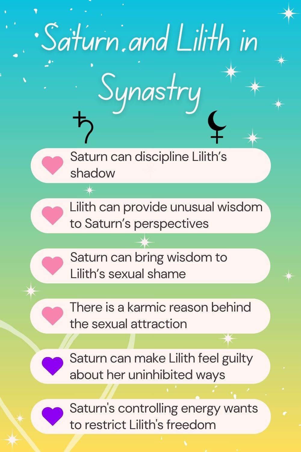 Saturn Trine Lilith Synastry: Parenting Your Dark Side - Esoteric